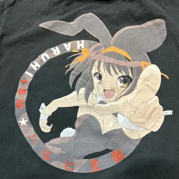Vintage Anime T-Shirt The Melancholy Of Haruhi Suzumiya Sz M RARE 2006 USA Made